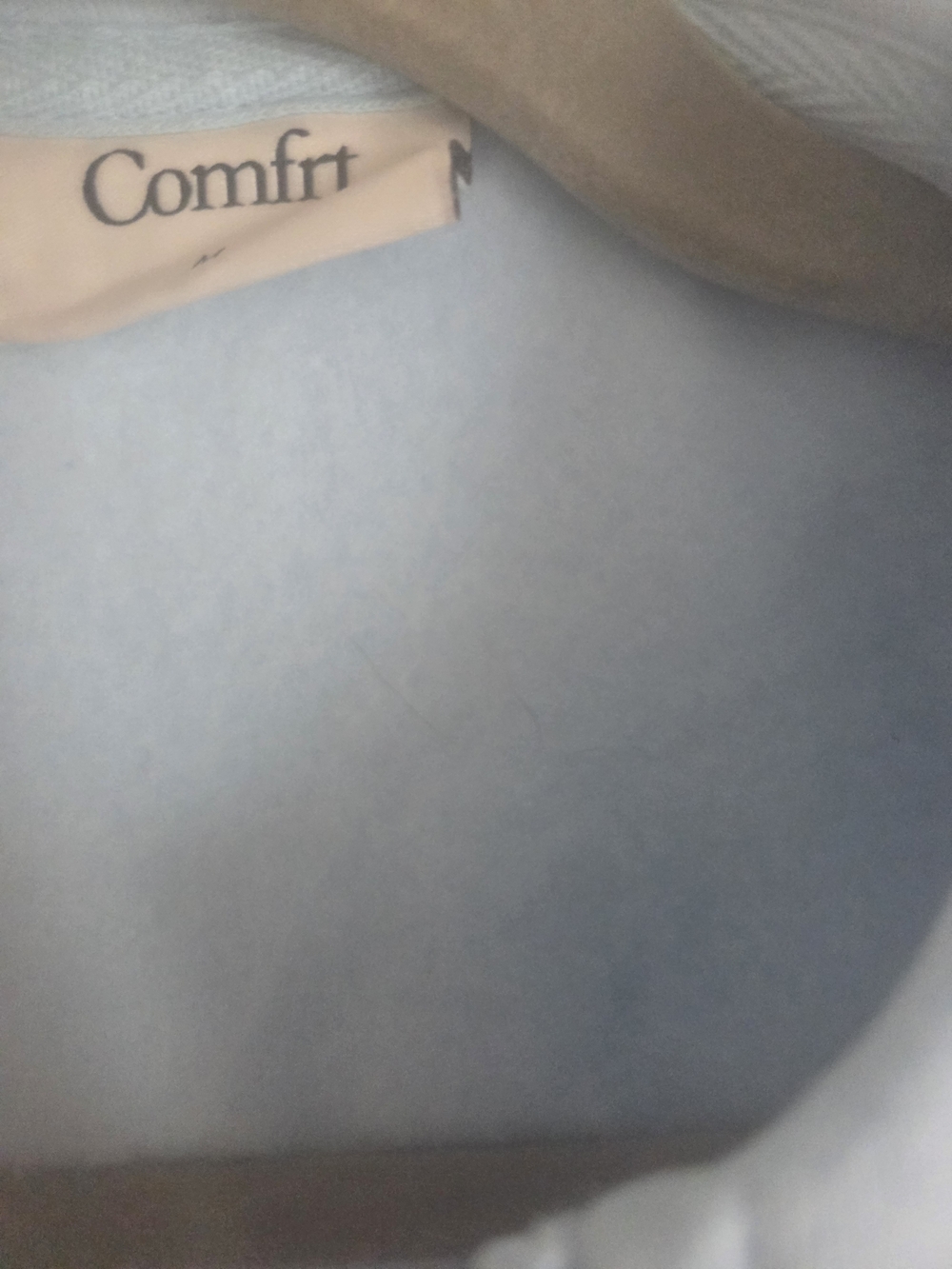 Comfrt Brand New Never Worn Baby Blue Zip-Up Hoodie Size Large - Picture 4 of 5